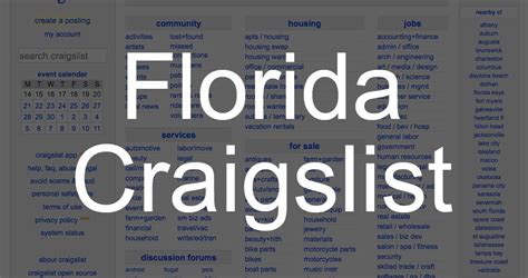 craigslist florida south|More.